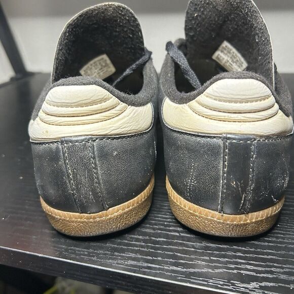 Adidas Samba Men’s Size 7.5 Classic Black White Leather Casual Shoes Sneakers - Picture 8 of 16